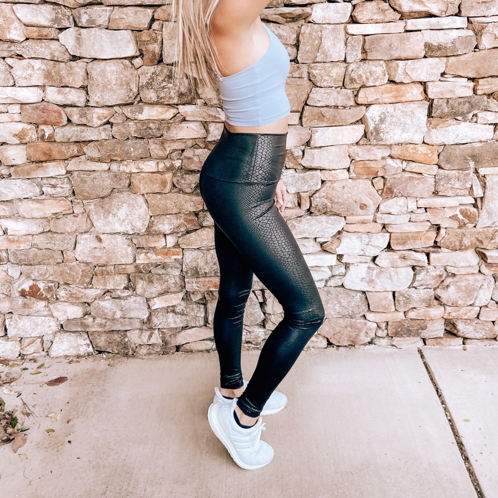 Snakeskin leggings
